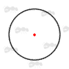 Red Multi Small Dot, Large Dot, Cross and Circled Dot