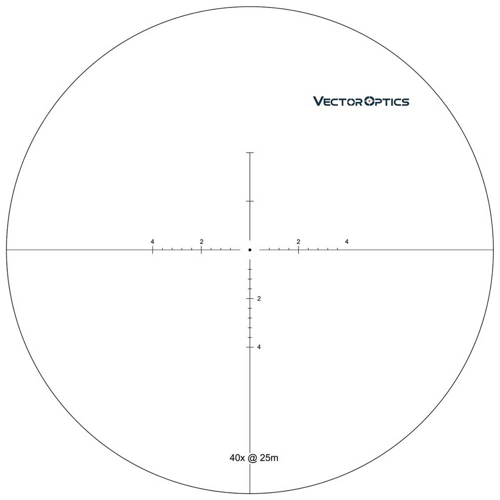Etched COM-25M Crosshair Scope Center Dot Reticle
