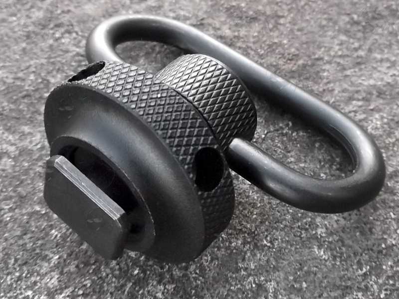 Handstop for Anschutz T-Slot Forend Accessory Rail with 10mm Port Push Button Sling Swivel Loop Fitted