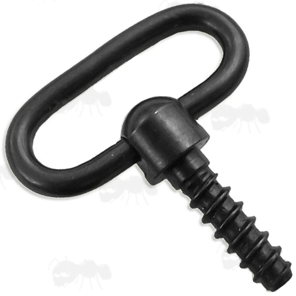 Non-Detachable 25mm Sling Swivel with Long Wood Screw Threads