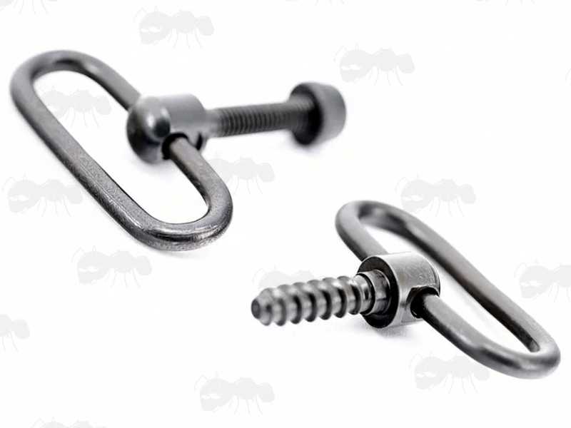 Non-Detachable 30mm Sling Swivels with Wood and Machine Screw Threads