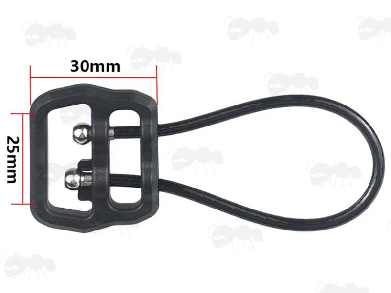 Aluminium Fitting Sling Block with a Steel Cable with Black Plastic Coating