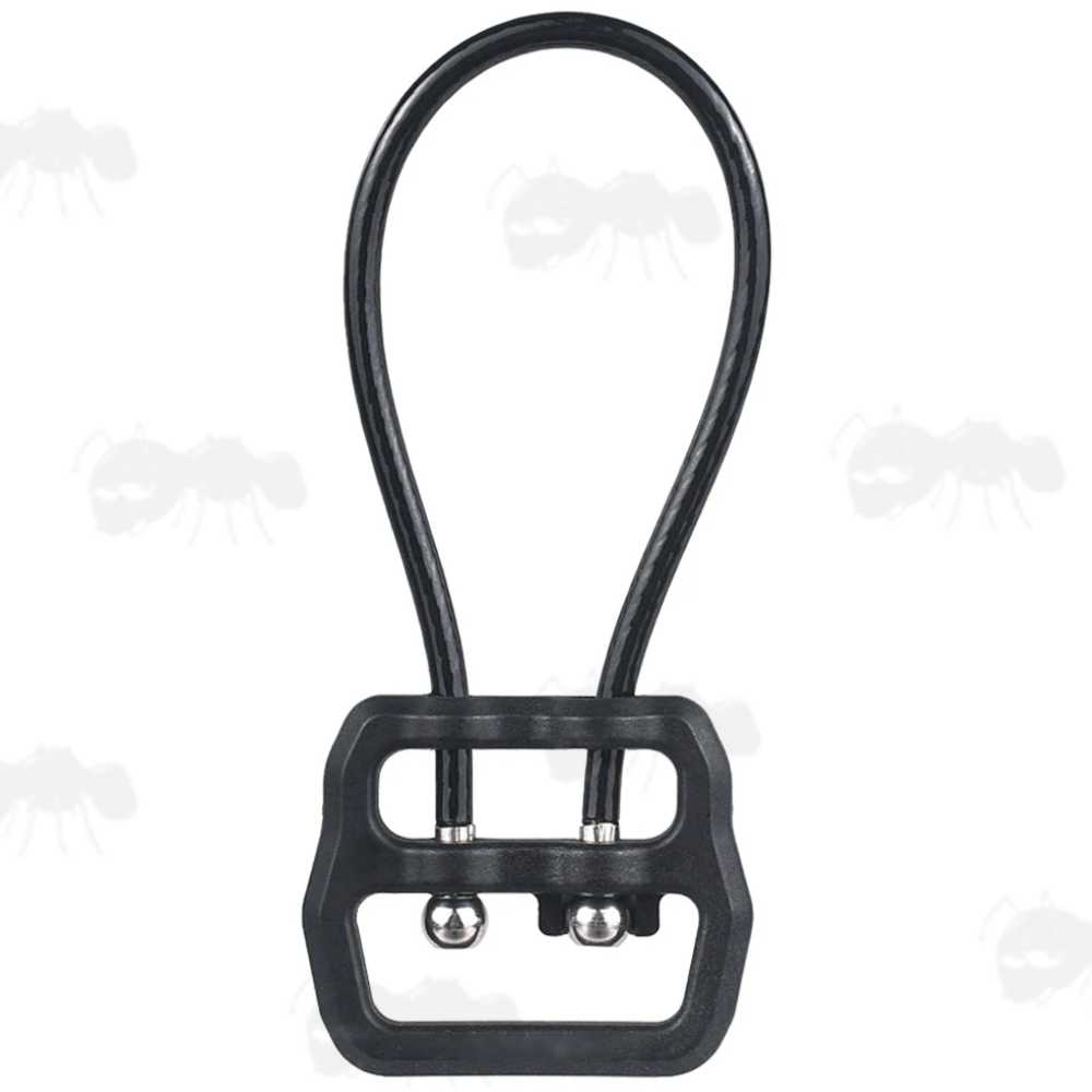 Aluminium Fitting Sling Block with a Steel Cable with Black Plastic Coating