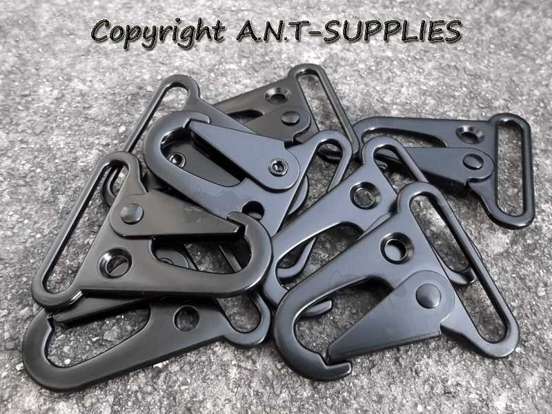 One Dozen H&K Type Gun Sling Snap Clips, with 32mm Wide Sling Fitting Loops