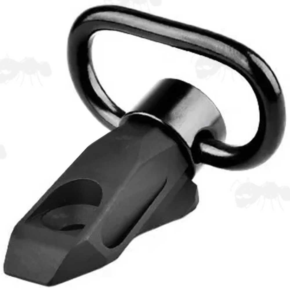 QD Handguard Fitting Push Button Sling Swivel Base Mount Attachment Point with KeyMod and MLok Fittings, Black Coloured Finish