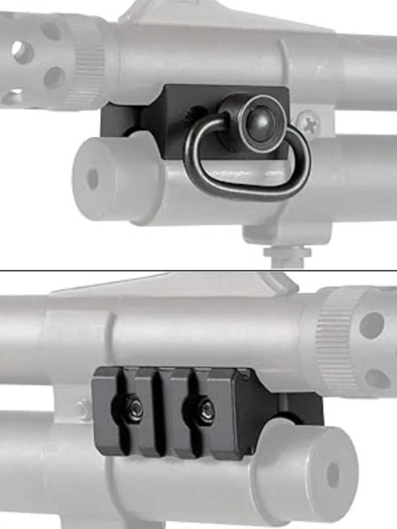 Pump Action Shotgun Sling Swivel and Accessory Rail Adapter