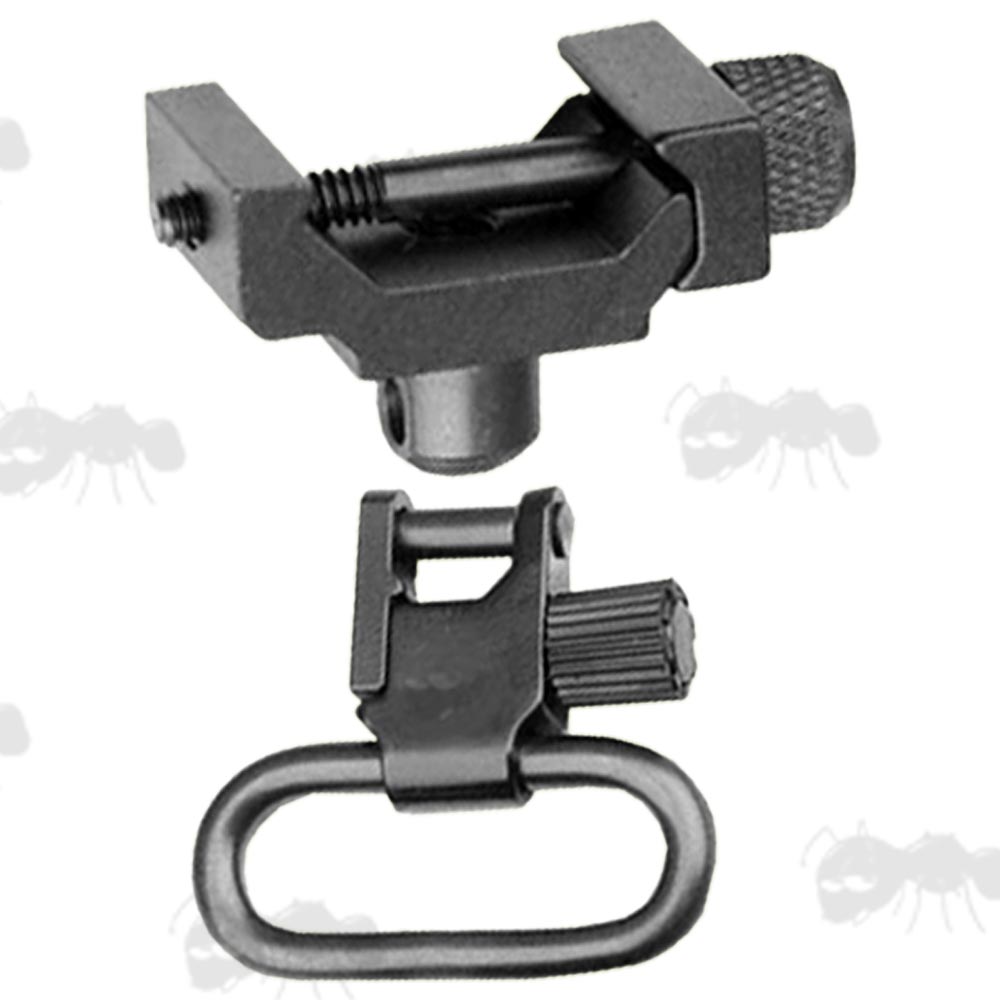 20mm Rail Fitting QD Stud Mount with Uncle Mike's Sling Swivel