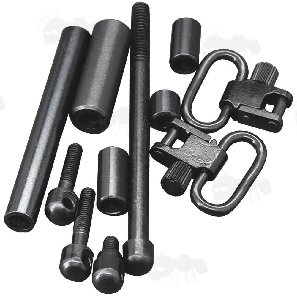 Thompson / Center Super Contender QD Sling Swivel Stud Set with Three Spacers and Machine Thread Screws