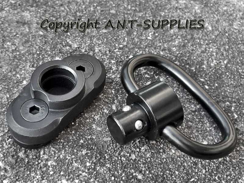 Push Button Sling Swivel Fitting 10mm Socket Port Base for UIT / Anschutz Forend Accessory Rails