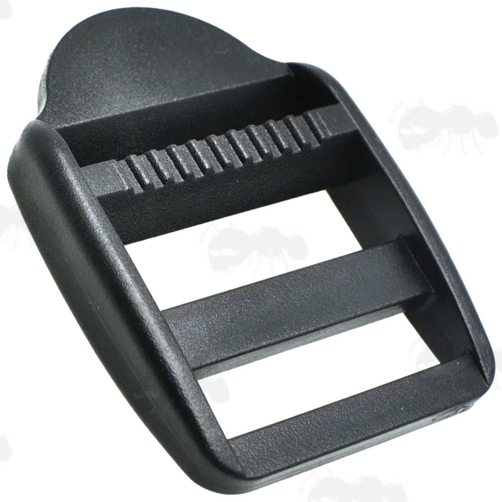Black Plastic Ladder Lock Webbing Slider Adjuster Buckle