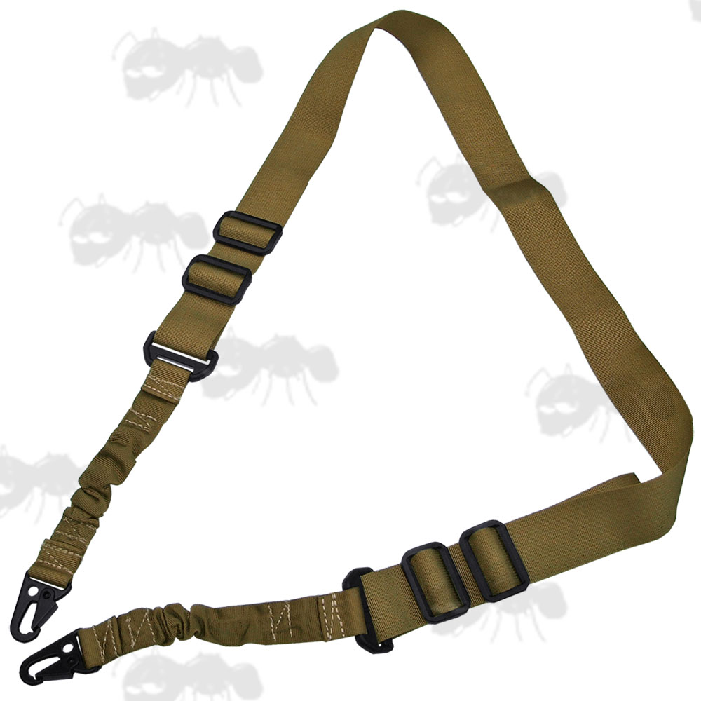 Brown Two Point Bungee Rifle Sling