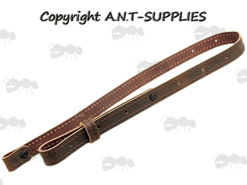 Thick Brown Leather Gun Sling