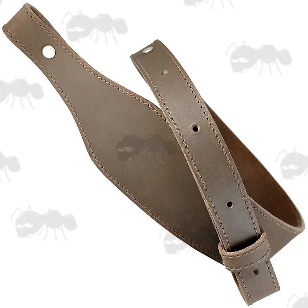Thick Brown Leather Cobra Style Gun Sling