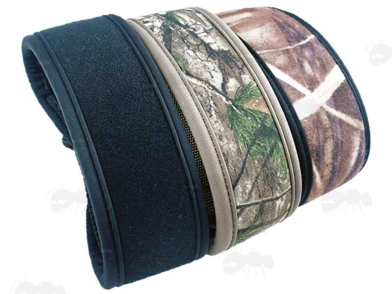 Black, Tree Camouflage and Reed Camouflage Canvas and Neoprene Gun Slings