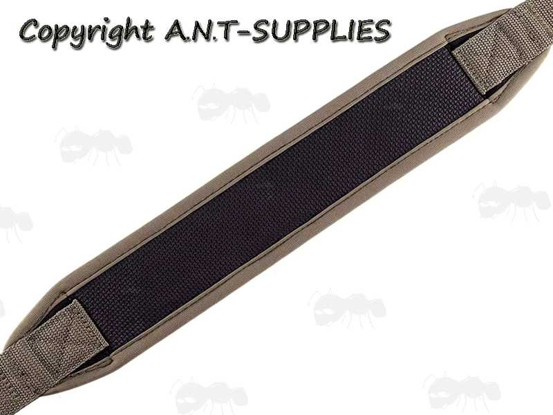 Tree Camouflage Khaki Canvas and Neoprene Gun Slings with Black Heavy-Duty AnTac One Piece QD Swivels