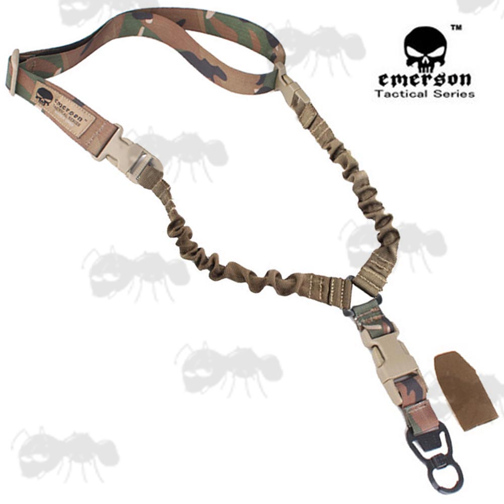Multicamo Emerson LQE Twin Bungee Cord Rifle Sling with MASH Clip