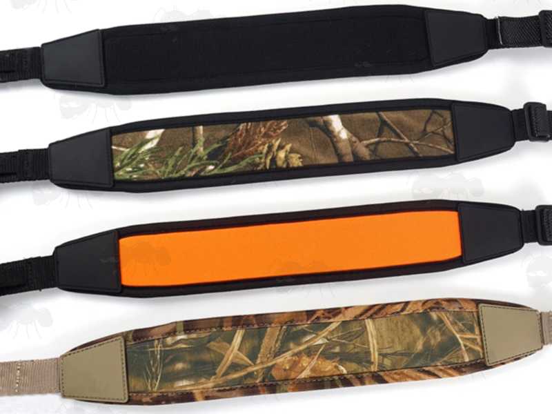 Assortment of Four Colour Options for The Universal Non-Drill Loop Fitting Gun Slings