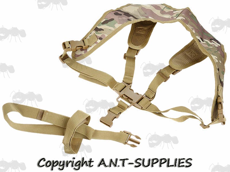 Multi Camouflage Heavy Weight Nylon P90 Shoulder Harness Sling