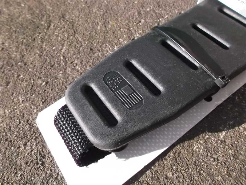 Close Up View of The America Flag on The Quake Black Claw 2.0 Wide Fit Gun Sling with Flush Cup QD Socket Swivels