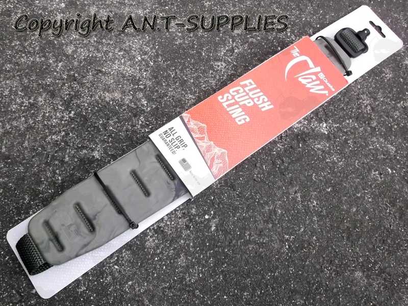 Quake The Claw 2.0 OD Green Camouflage Wide Fit Gun Sling with Flush Cup QD Socket Swivels, In Display Packaging