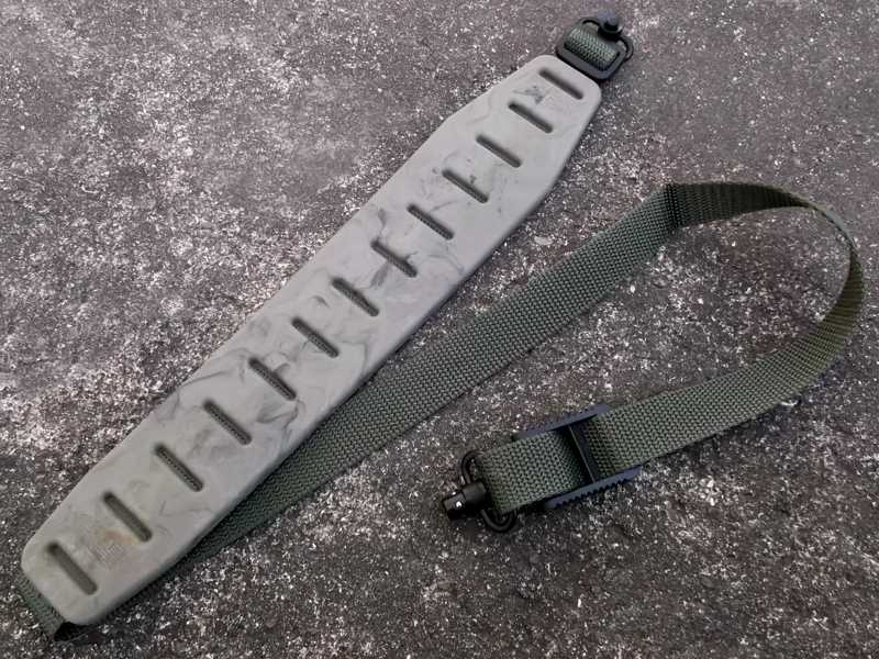 Quake The Claw 2.0 OD Green Camouflage Wide Fit Gun Sling with Flush Cup QD Socket Swivels