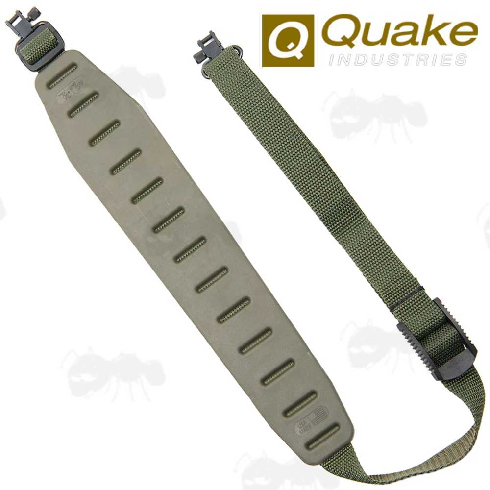 Quake All Black Claw 2.0 Gun Sling with Hush Stalker Metal QD Swivels