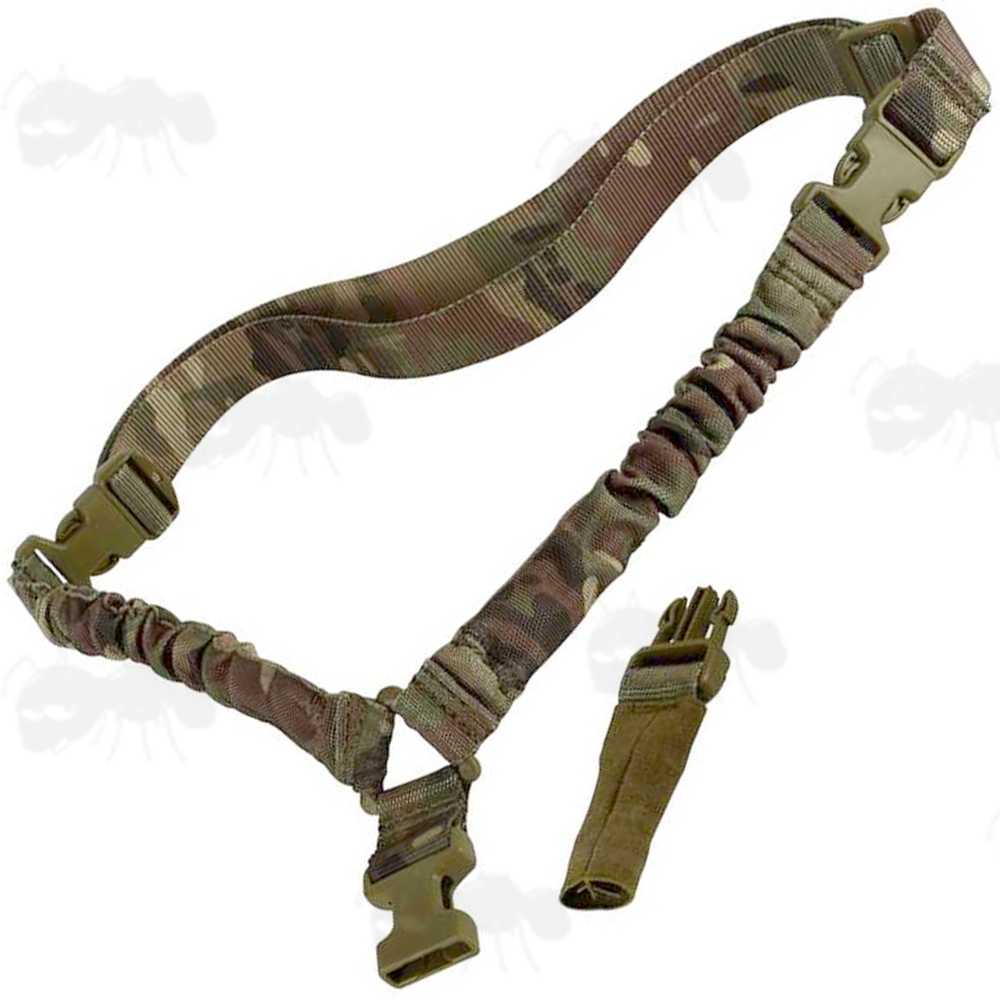 Single Point QR One Point Bungee Sling in Woodland Camouflage