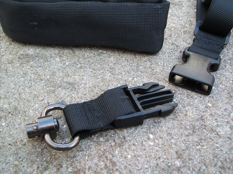 Black One Point Bungee Sling with 10mm QD Socket Swivel End