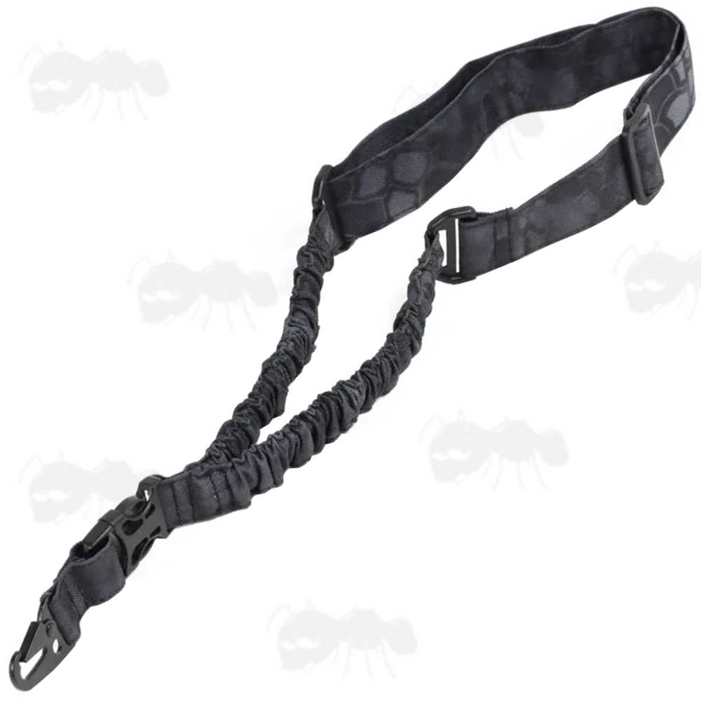 Single Point Bungee CBQ Quick-Release Rifle Sling in Dark Reptile Camouflage