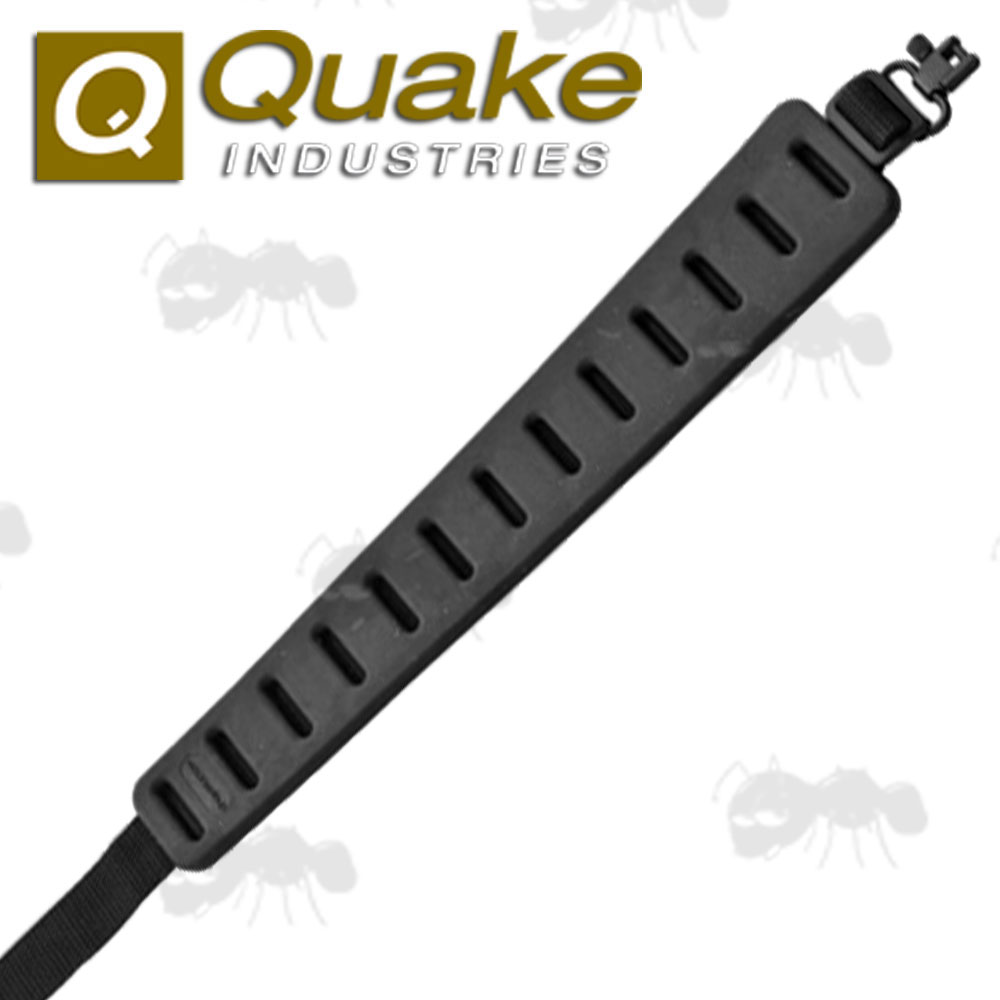 Quake Black Claw Rifle Sling with Hush Stalker QD Swivels