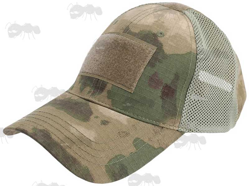 All Terrain Camouflage Baseball Cap with Vented Panels and Negative Velcro Patch Holder