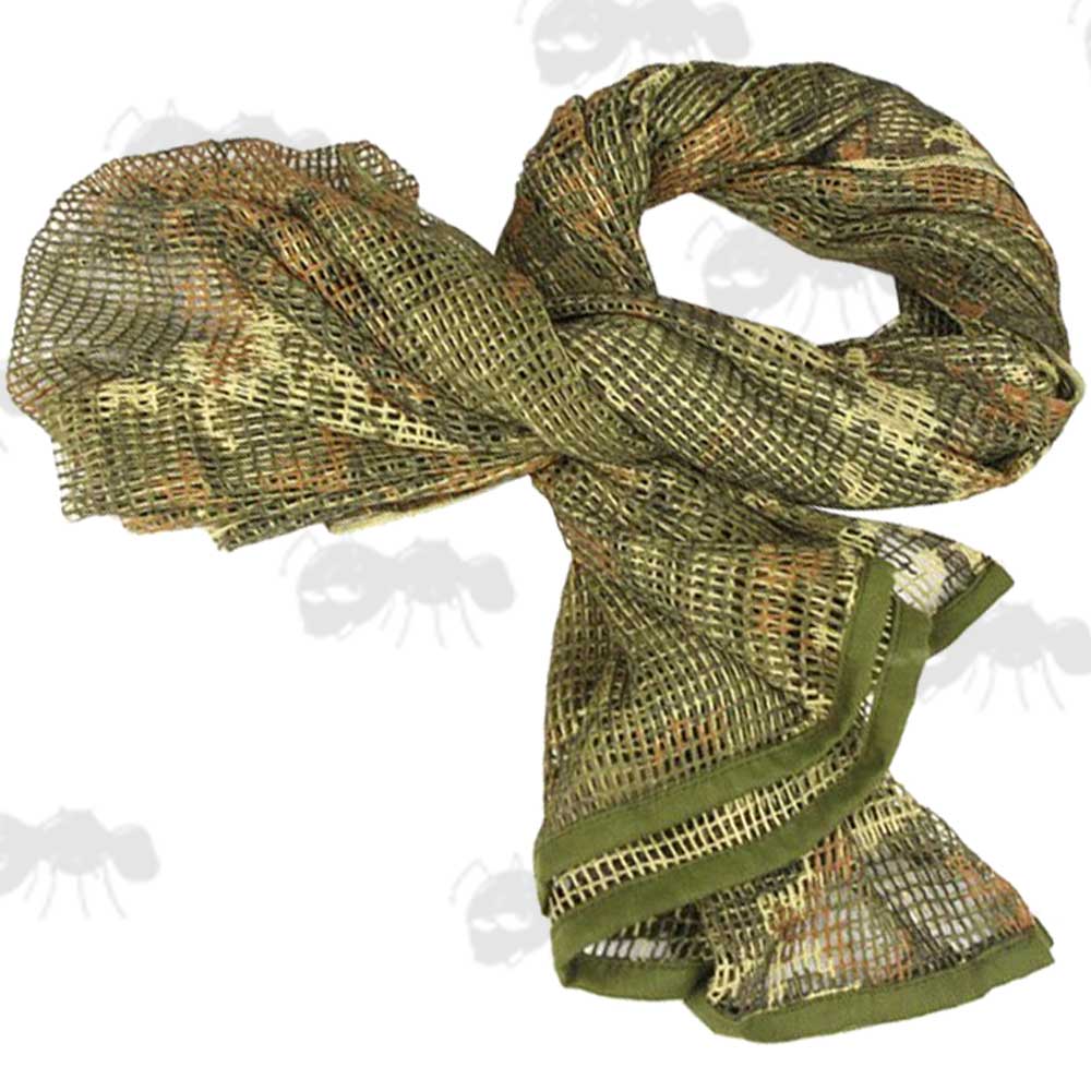 Sniper Concealment Netting Head Cover / Scarf in Italian Camouflage Pattern