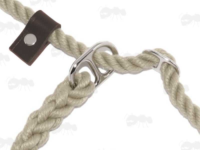 8mm Thick Bisley Double Stop Natural Rope Dog Slip Lead