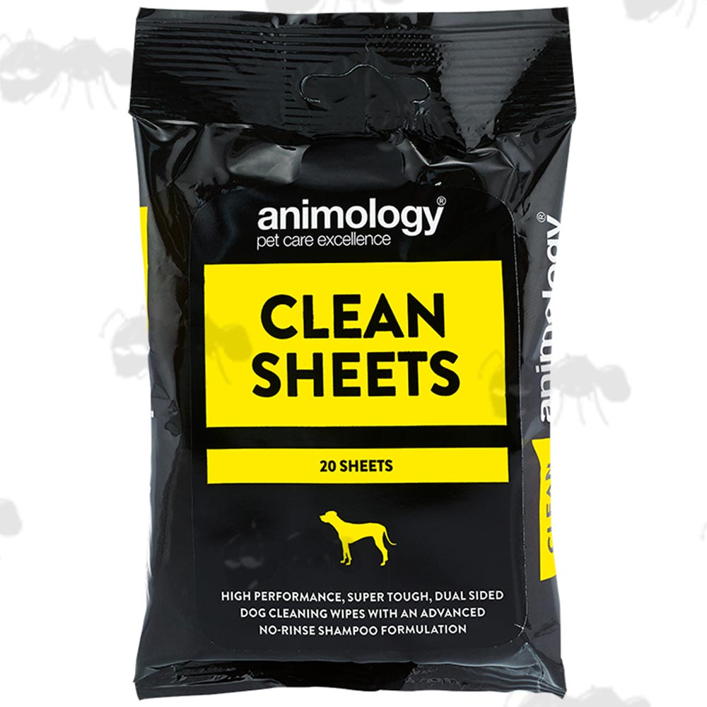 Pack Of 20 Animology Dog Cleaning Sheets