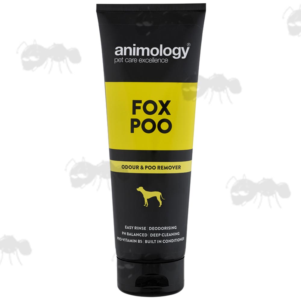 250ml Tube Of Animology Dog Cleaning Fox Poo Shampoo