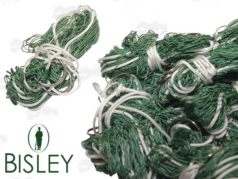 Ten Bisley 1 Metre Long Green Nylon Rabbit Purse Nets