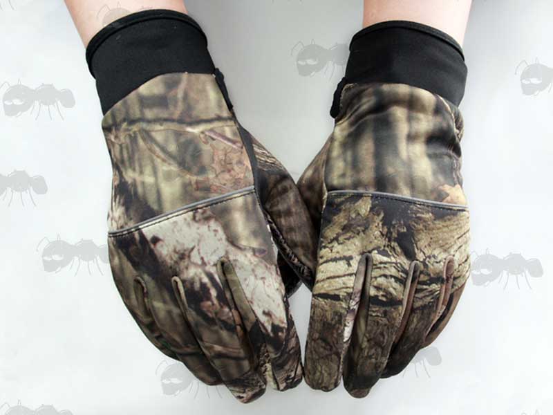 Pine Camouflage Full Finger Hunting Gloves