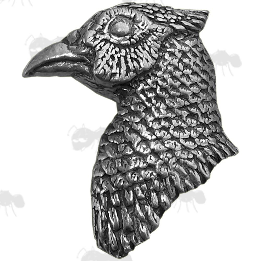 Pheasant Head Pewter Badge