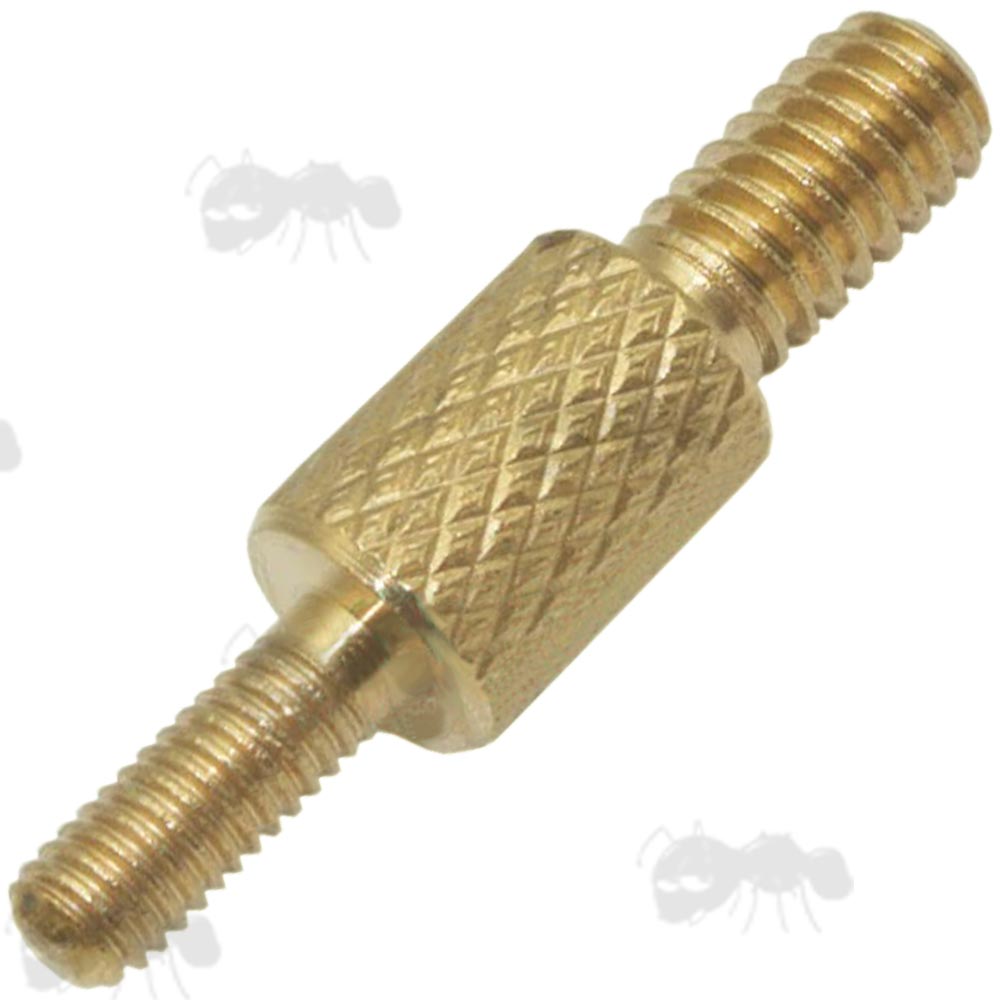 Barrel Cleaning Rod Brass Adapter for M3 Threads to #8/32, Dual Male
