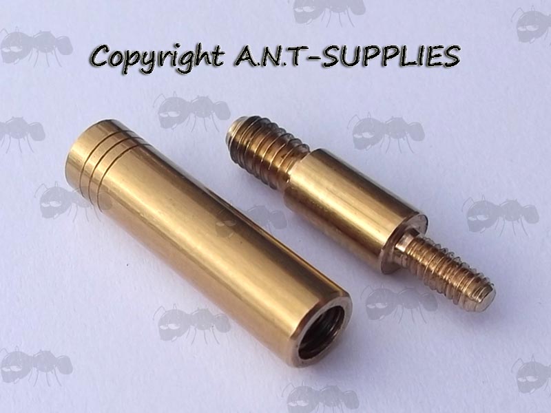 Barrel Cleaning Rod Brass Adapter With M3 Male Threads to .270 UK Female