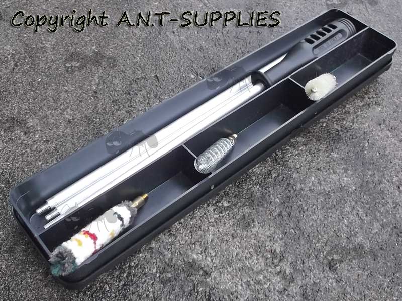 Bisley Standard 410 Shotgun Barrel Cleaning Rod Kit in Black Storage Case
