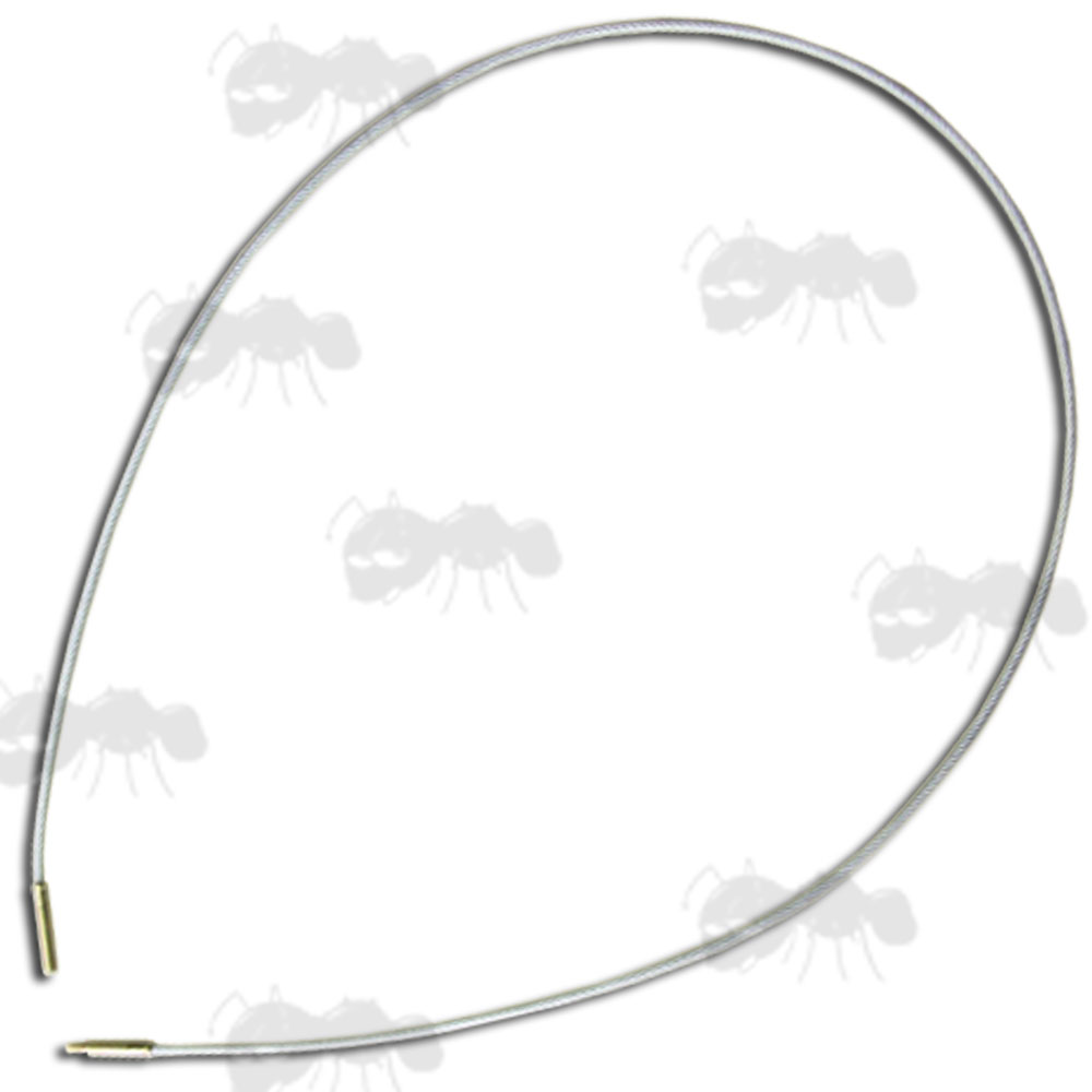 105cm Long Flexible Steel Cable with Clear Plastic Coating and Brass End Fittings