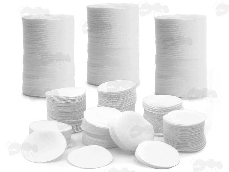 Pack of Five Hundred 5cm Diameter Gun Barrel Cleaning Round Disc Patches