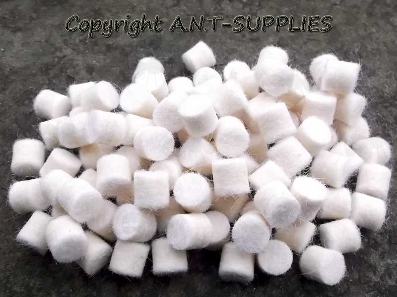 One Hundred Barrel Cleaning Felt Pellets in .30 Calibre