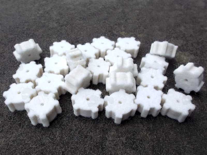 Set of Twenty-Four .223 AR Style Chamber Cleaning Cog Shaped Swabs