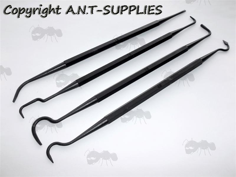 Set of Four Polymer Gun Cleaning Double Ended Picks