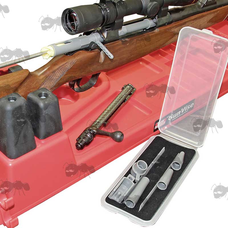 MTM Screw-It Deluxe Bore Guide Kit With Rifle In Use