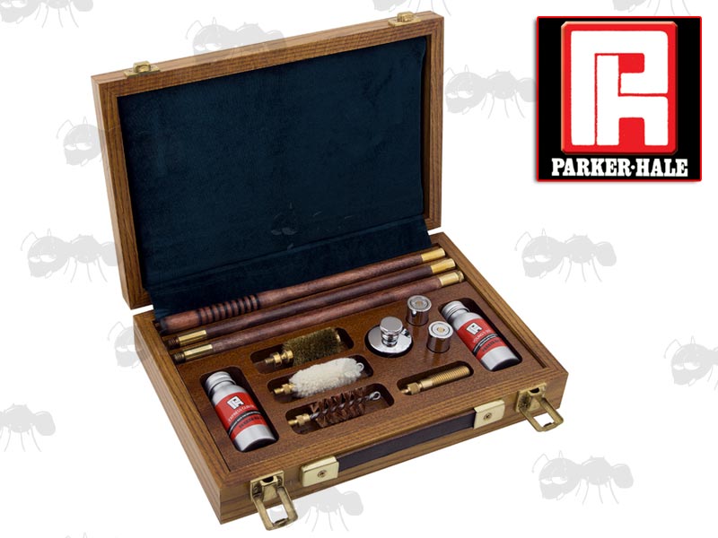 Parker Hale PS2 Presentation Shotgun Cleaning Kit in Wooden Box
