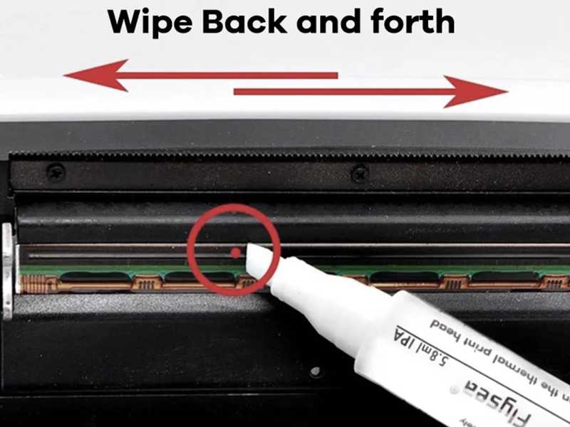 Guide to using the White Cleaning Pen for Thermal Printer Heads