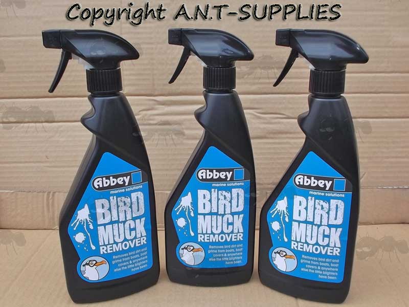 Three Bird Muck Remover Sprays By Abbey Care Solutions